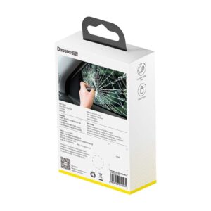 Авариен чук за чупене на стъкло и рязане на ленти, Baseus 2в1, сив