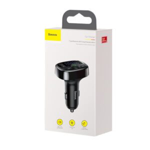 Трансмитер Baseus FM, T Shaped S-09 A Bluetooth MP3, черен
