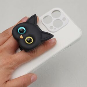 Popsocket за телефон Котка, черна