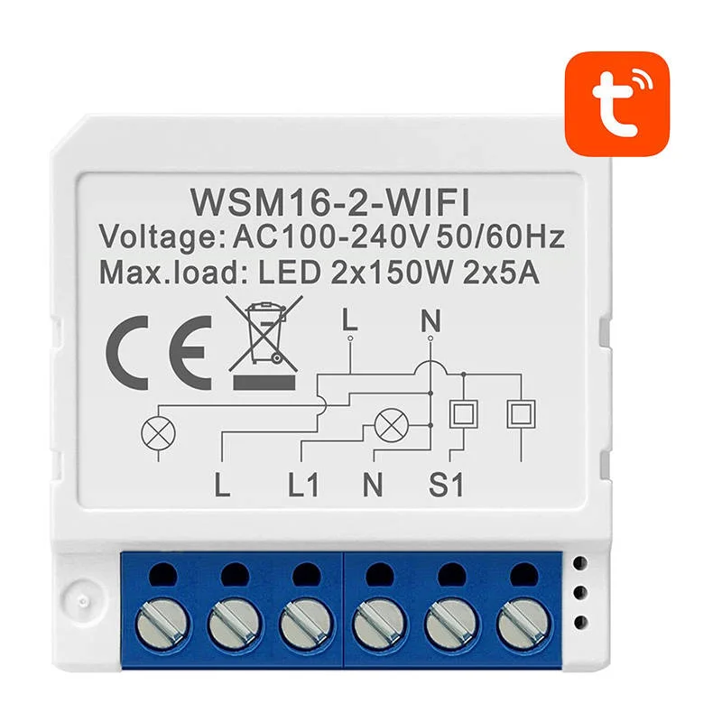 Смарт контролер WSM16-W2 TUYA, WiFi - Avatto