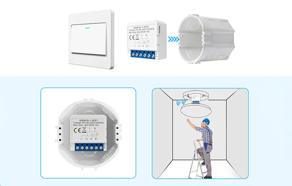 Смарт контролер WSM16-W2 TUYA, WiFi - Avatto - Image 8